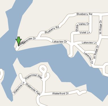 Google map lake martin